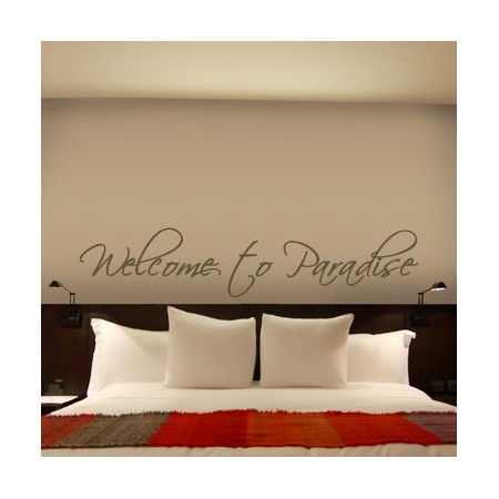 vinilos de texto Welcome to Paradise