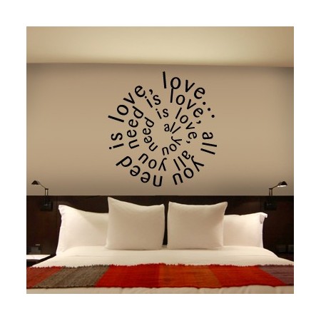 Vinilos decorativos All You Need Is Love