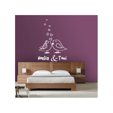 vinilos decorativos Pajaritos Love