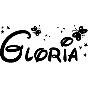 Vinilos Nombre Gloria