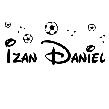 Vinilos Nombre Izan Daniel