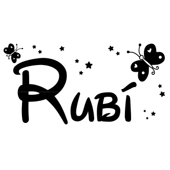 Vinilos nombre Rubí