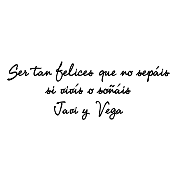 Vinilo Frase "Ser felices..."