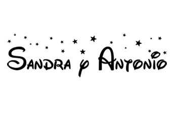 Vinilo Nombres Sandra y Antonio
