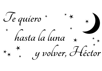 Vinilo personalizado "Te quiero..."