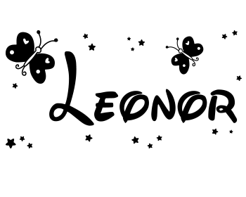 Vinilo nombre Leonor