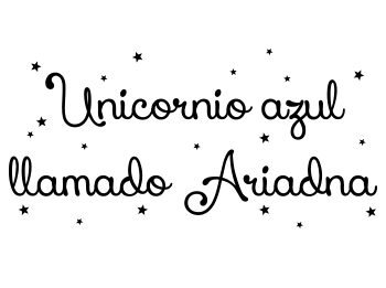 Vinilo Unicornio Ariadna