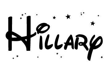 Vinilo nombre Hillary