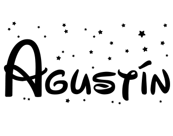 Vinilo nombre Agustín