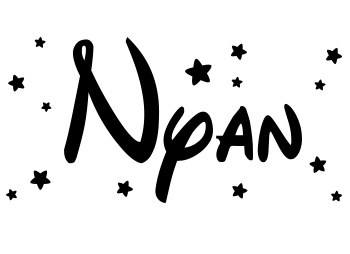 Vinilo nombre Nyan