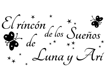 Vinilos nombres Luna y Ari