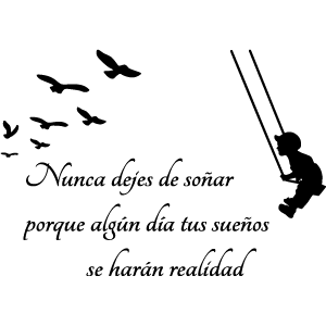 Vinilos Niño en columpio