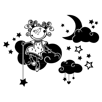 Vinilos Hada en las nubes