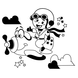 Vinilos de Niño aviador