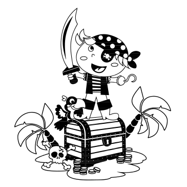 Vinilos de niño pirata