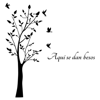 Vinilo Árbol con frase