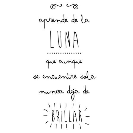 Vinilos Aprende de la luna