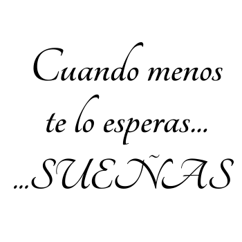 Vinilos frase Sueñas