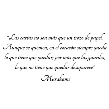 Vinilos Frase Murakami
