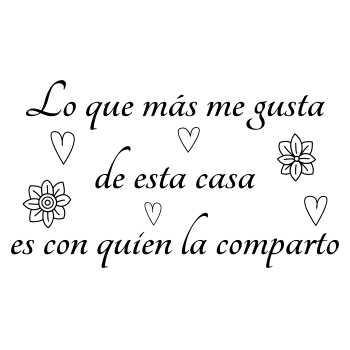 Vinilo texto "Lo que más me gusta..."