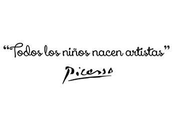 Vinilo Frase de Picasso