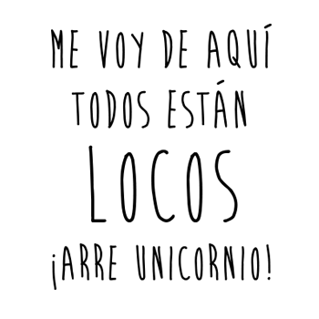 Vinilo Frase "Me voy de aquí..."