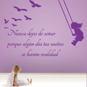 Vinilos Niña en columpio