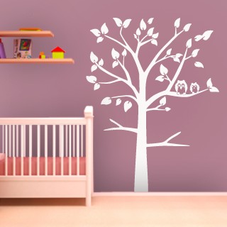 Vinilos Árbol y buhos