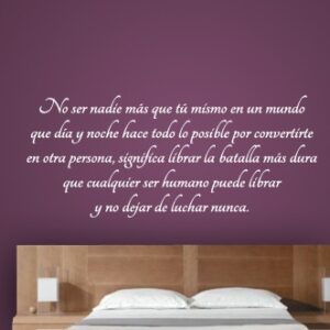 Vinilos Ser uno mismo