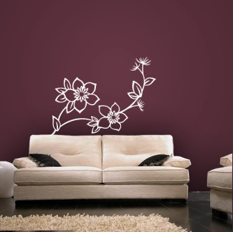 1481 Pegatinas Flor decorativa