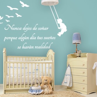 Vinilos Niño en columpio