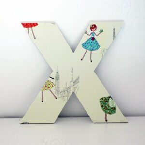 1663 Letra Decorativa X