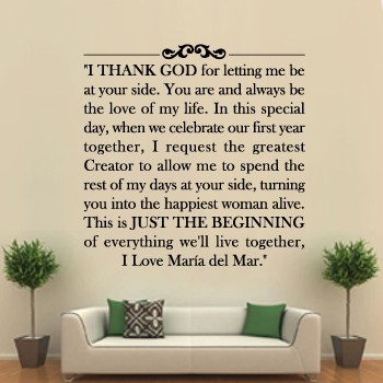 Vinilos texto personal