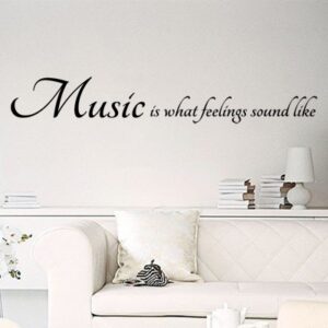 Pegatinas Pared Frase Music