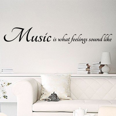 1749 Pegatinas Pared Frase Music