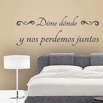 Vinilos Texto Dime Dónde