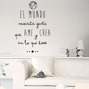 Vinilos Frase El Mundo