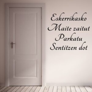 Vinilos texto Euskera