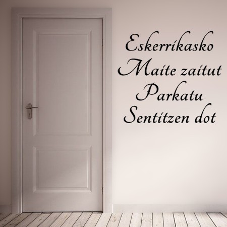 1770 Vinilos texto Euskera
