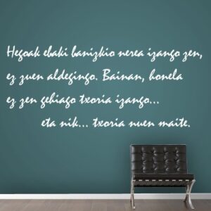 Vinilos canción Euskera