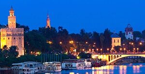 1823 Vinilo Foto panorámica de Sevilla