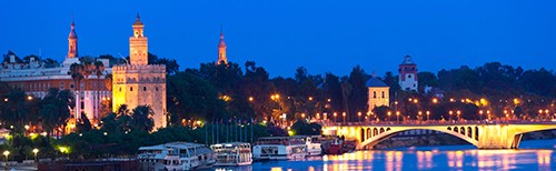 1823 Vinilo Foto panorámica de Sevilla