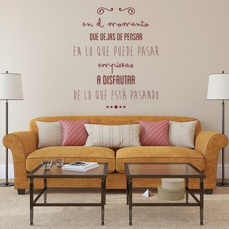 Vinilos Disfruta lo que está pasando