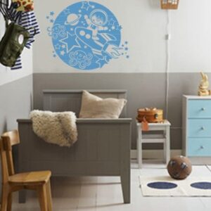 Vinilos Niño en cohete