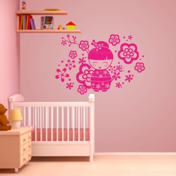 Vinilos niña japonesa