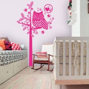 Vinilos búho en árbol