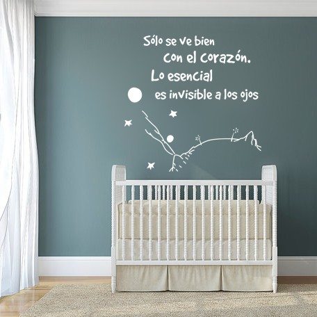 Vinilos frase "Lo esencial..."