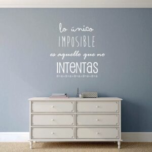 1969 Vinilo frase "Lo único imposible..."