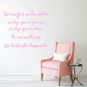 Vinilos frase Lo mejor en la vida