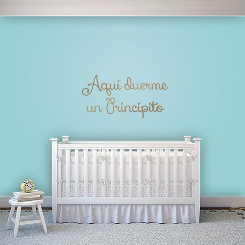 Vinilo "Aquí duerme un Principito"